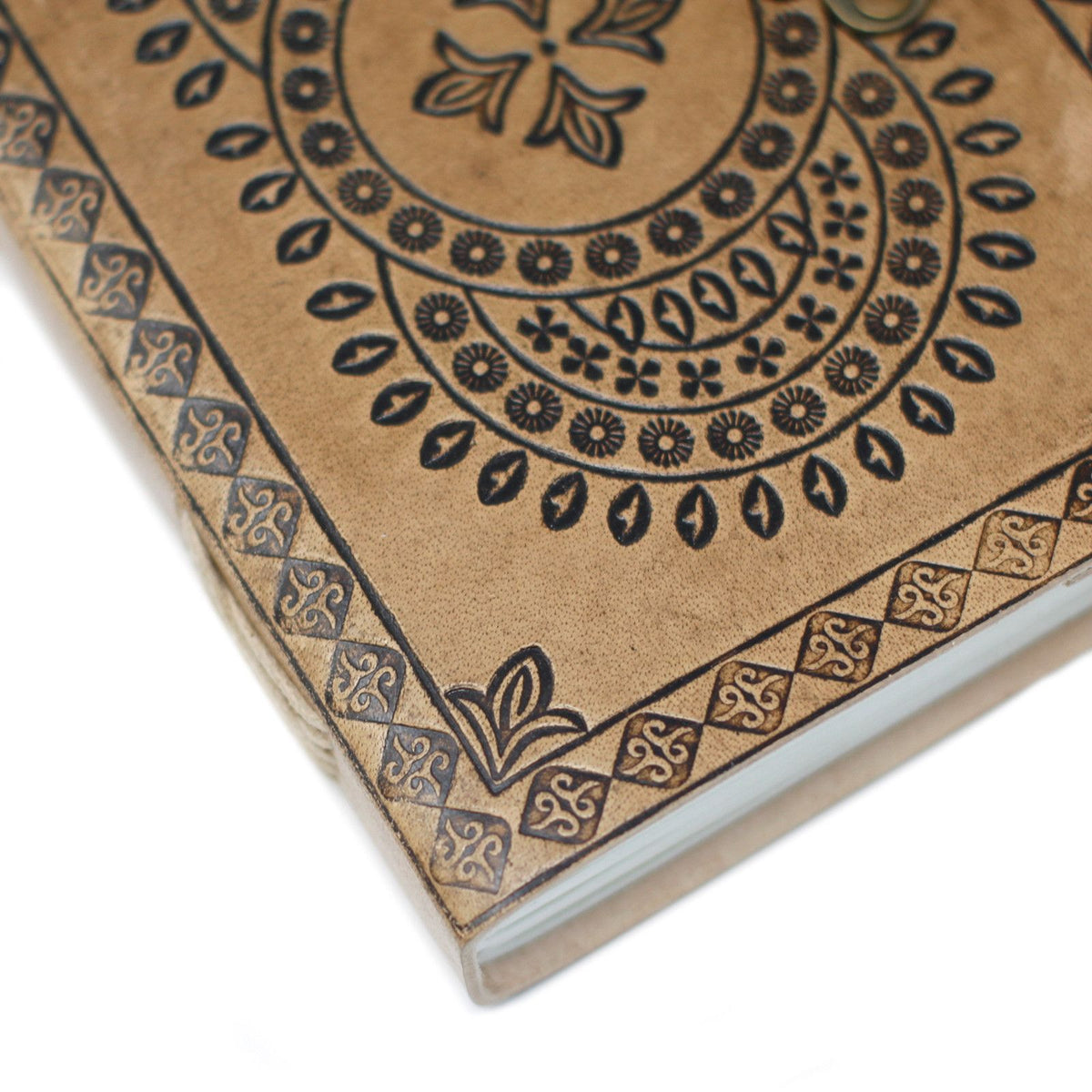 Leather Mandala Notebook (18x13cm)