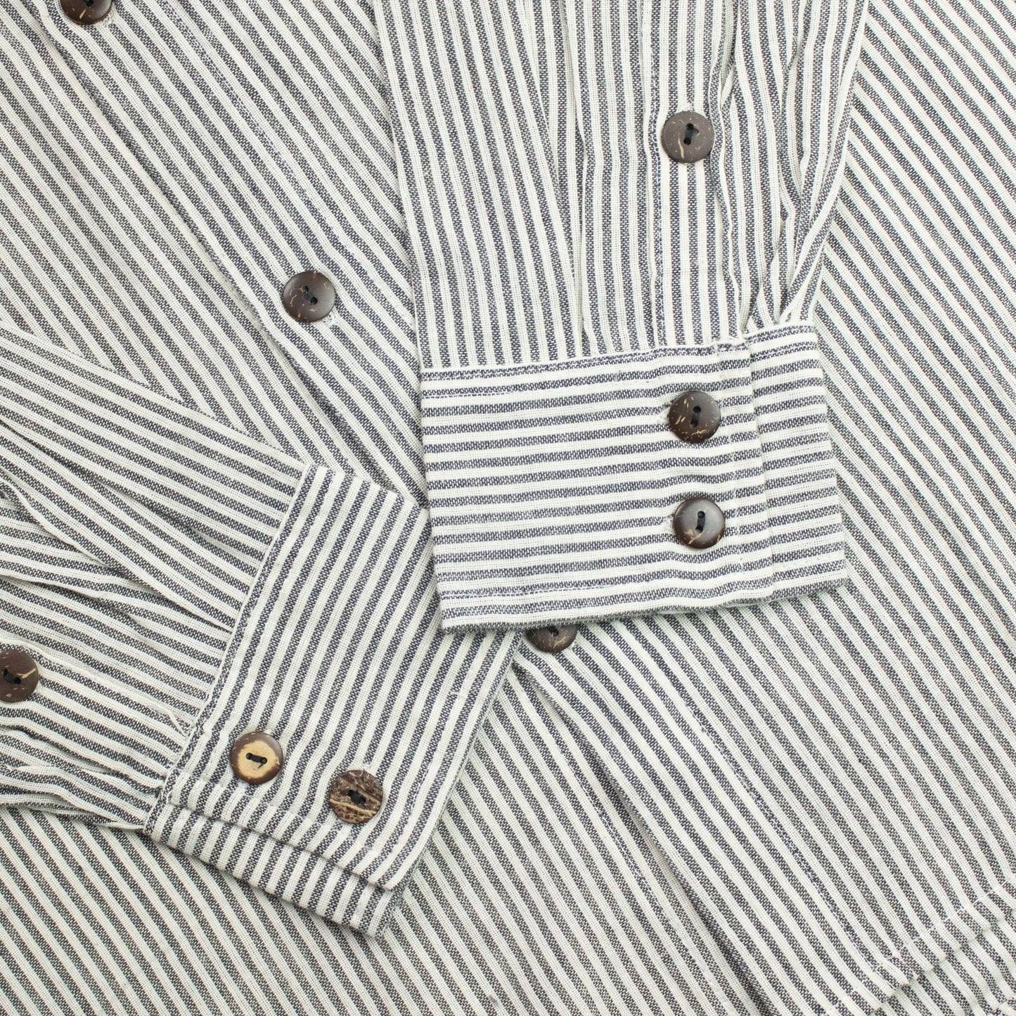 Nomad Sari Grandad Shirt - Grey Stone - Large