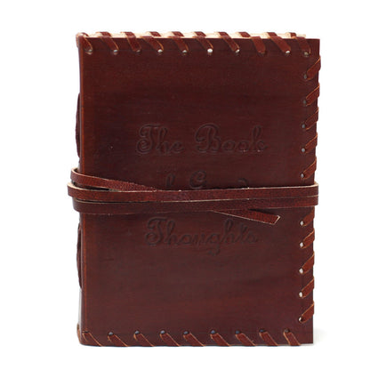 Leather Book of Thoughts with Wrap Notebook (15x10cm)