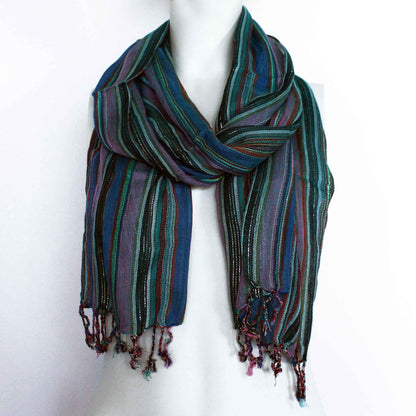 Indian Boho Scarves - 22x72in - Random Purples