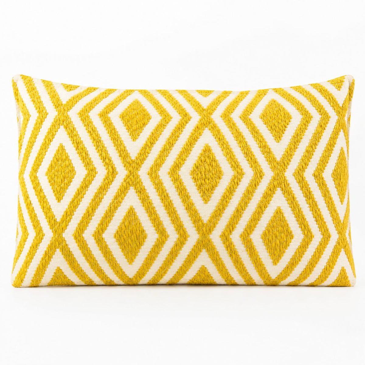 Classic Cushion Cover - Mustard Diamonds- 30x50cm - Lumber Style