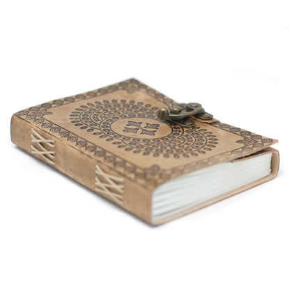 Leather Mandala Notebook (18x13cm)