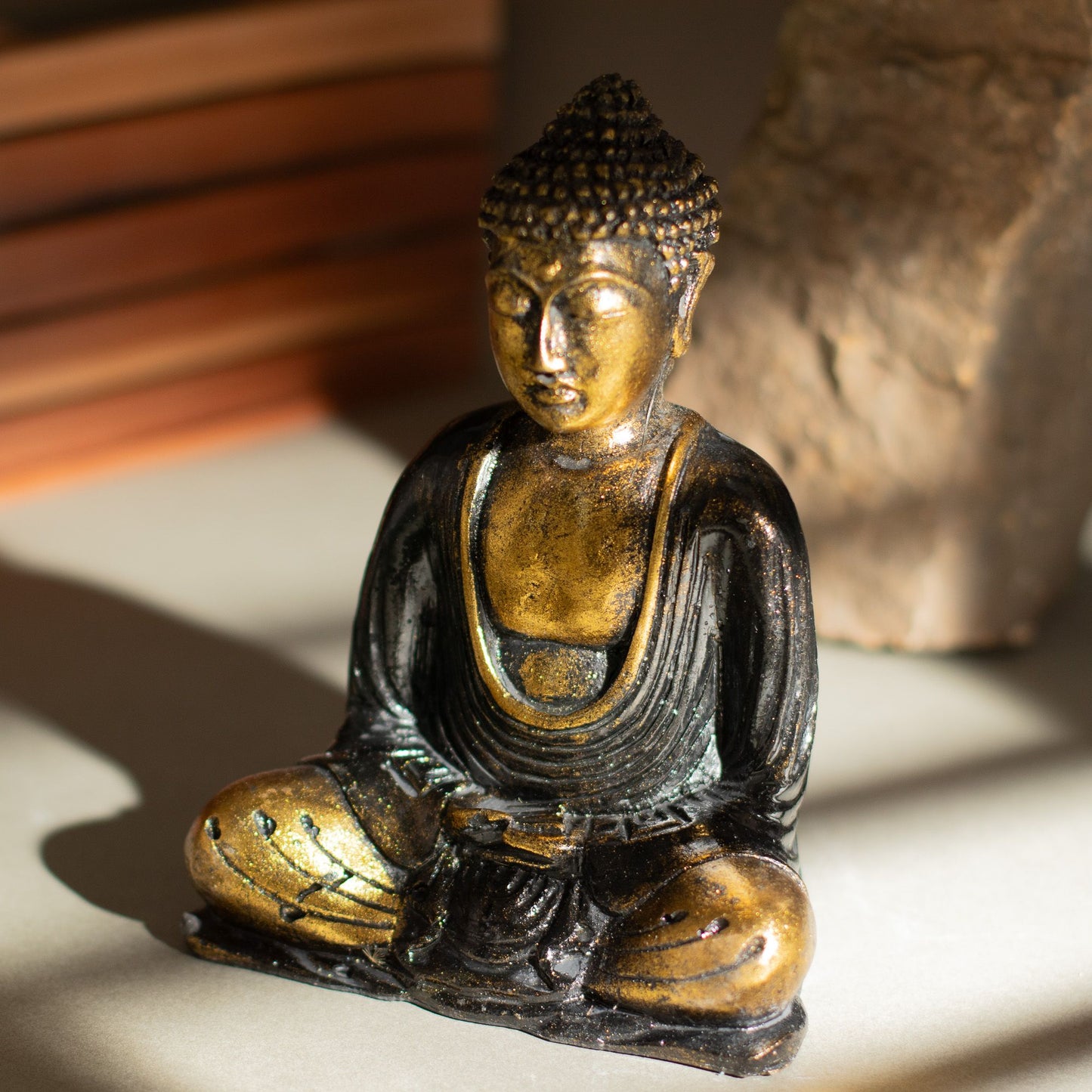 Black & Gold Buddha - Medium