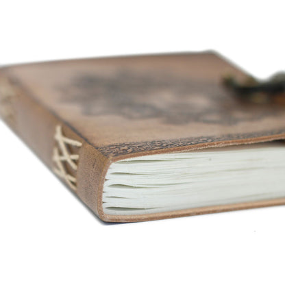 Leather Greenman Notebook (20x15cm)
