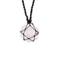 Laced Gemstone Hexagon Pendant - White Howlite