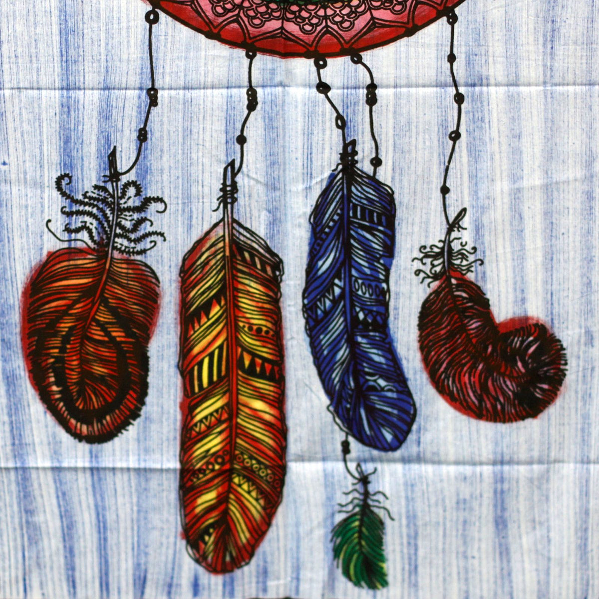 Hand-brushed Cotton Wall Art - Dreamcatcher