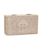 Medium Square Box 17x10x4.2cm - Buddha Face Whitewash