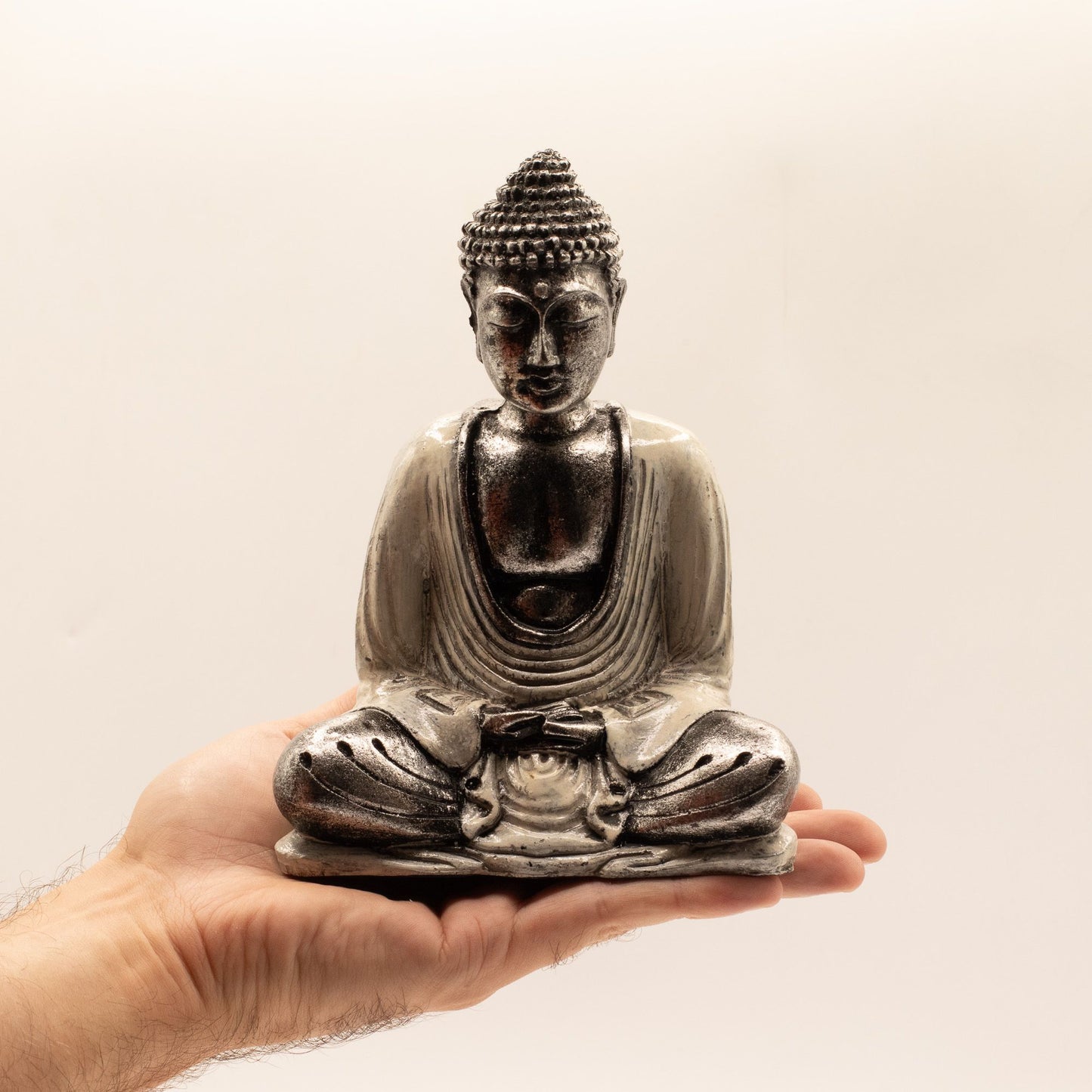 White & Grey Buddha - Medium