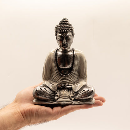 White & Grey Buddha - Medium