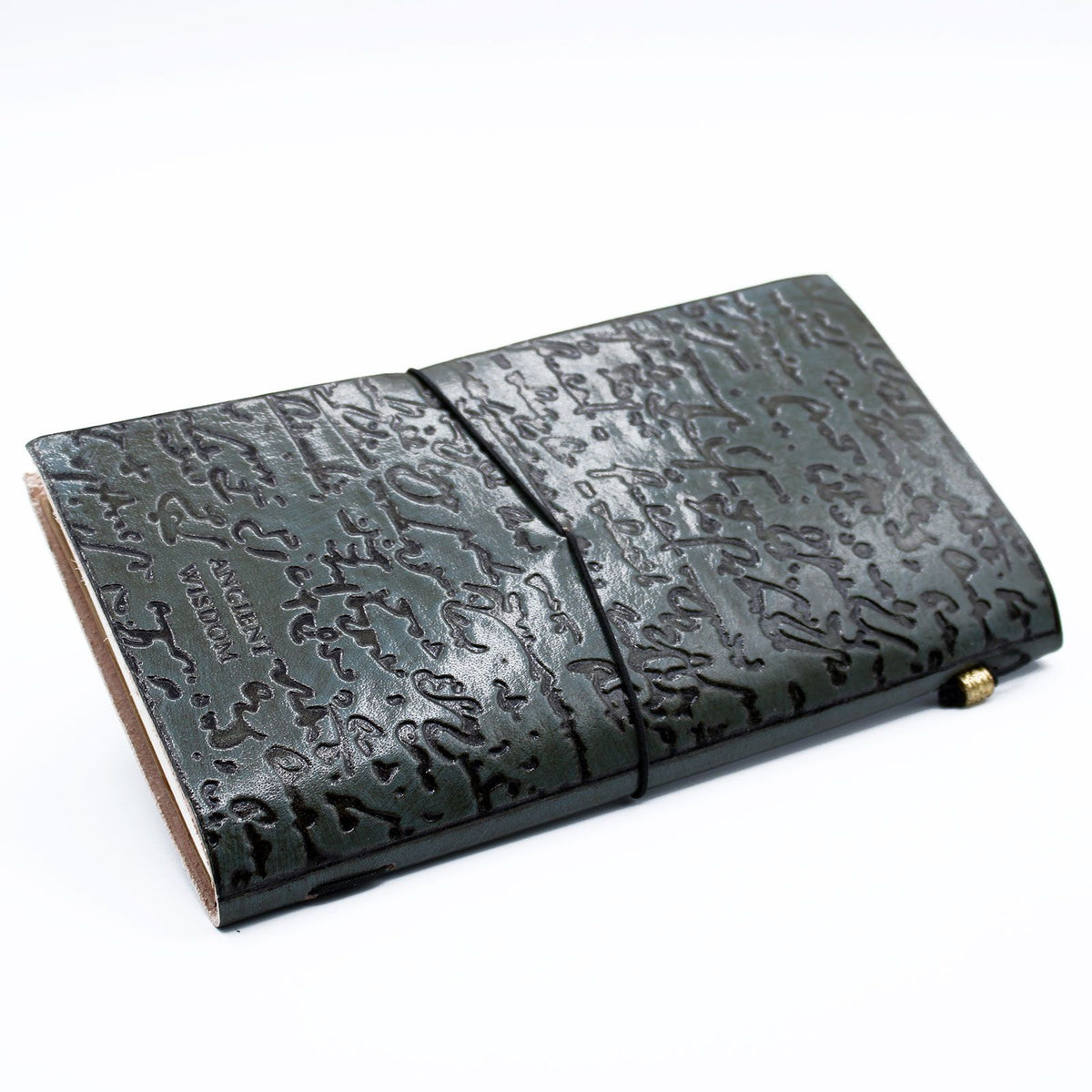 Handmade Leather Journal - Good Ideas and Other Dreams - Grey