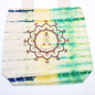 Tie-Dye Cotton Bag (6oz) - 38x42x12cm -  Namaste Hands - Multi - Natural Handle