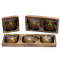 Large Enamelled Mango Tray Set - Buddha