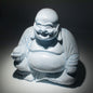 Laughing Buddha Lamp Sky Blue - Round Stand