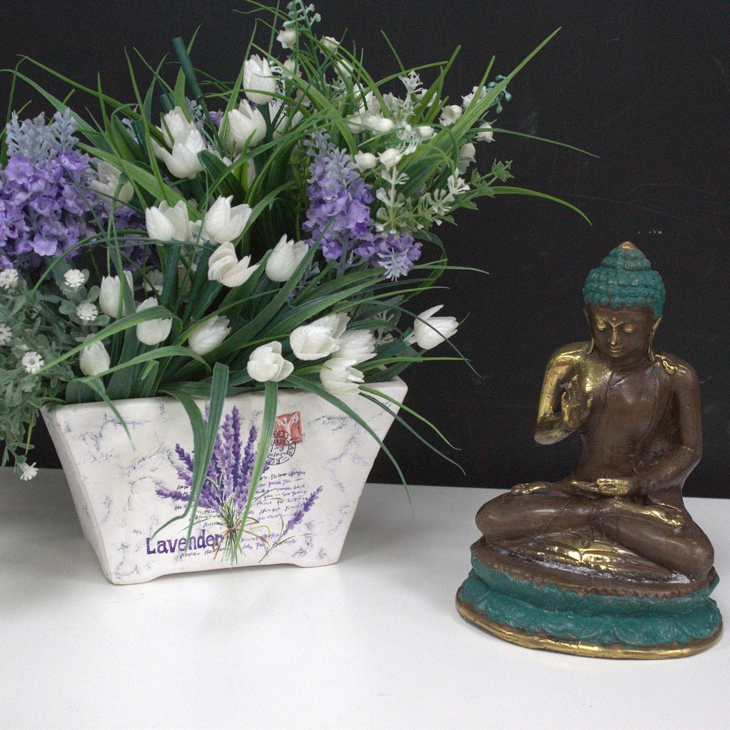 Medium Hand Up Sitting Buddha
