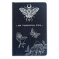 Black Gratitude Journal with Silver Lining - 120 pages - I am Thankful For