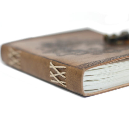 Leather Greenman Notebook (20x15cm)