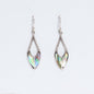 Shell & Silver Earrings - Spear Drops - Abalone