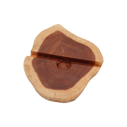 Large Gamal Wood Phone Holder - Natural