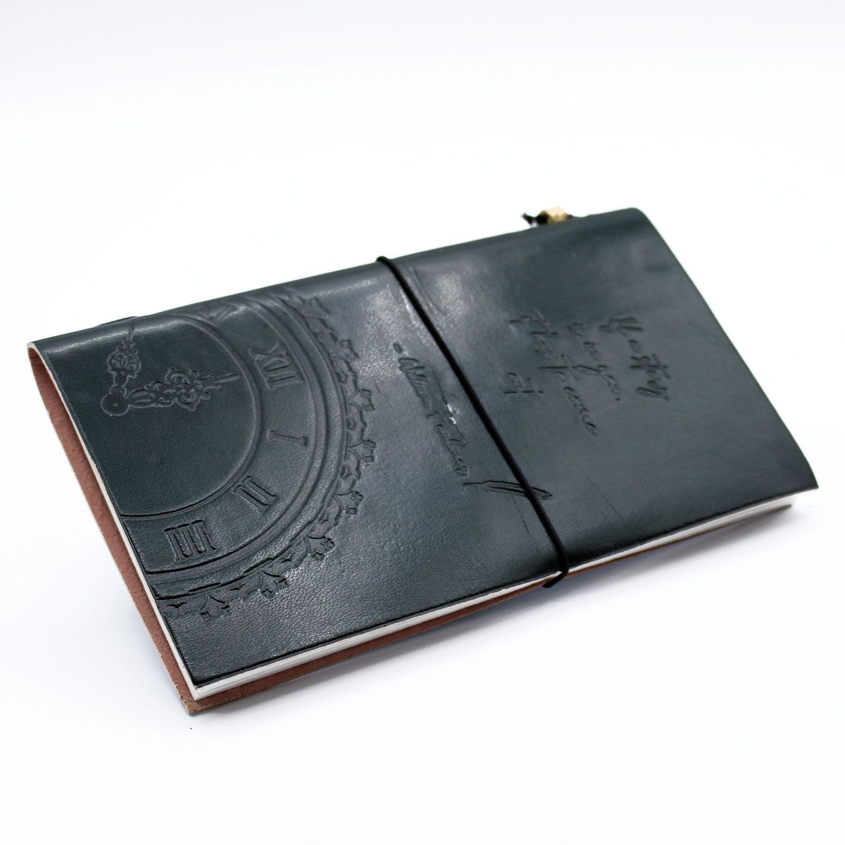 Handmade Leather Journal - If a Story is in You - Green