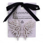 Pearl - Vintage Glass - Angel Wings - Earrings