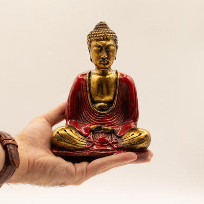 Red & Gold Buddha - Medium