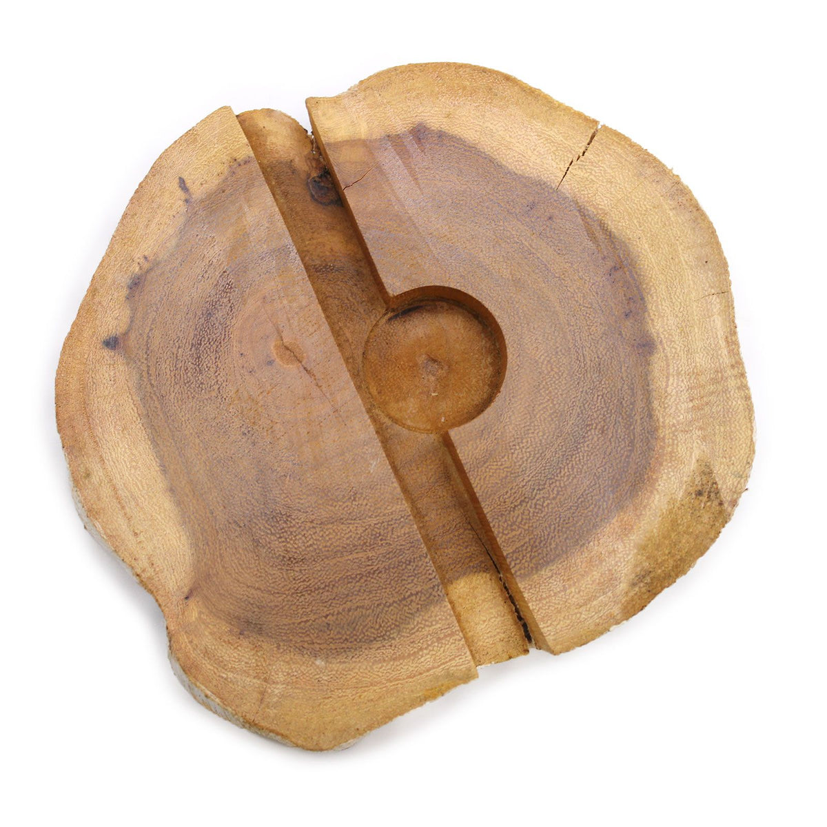 Large Gamal Wood Phone Holder - Whitewash