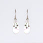 Shell & Silver Earrings - Three Hearts - MOP