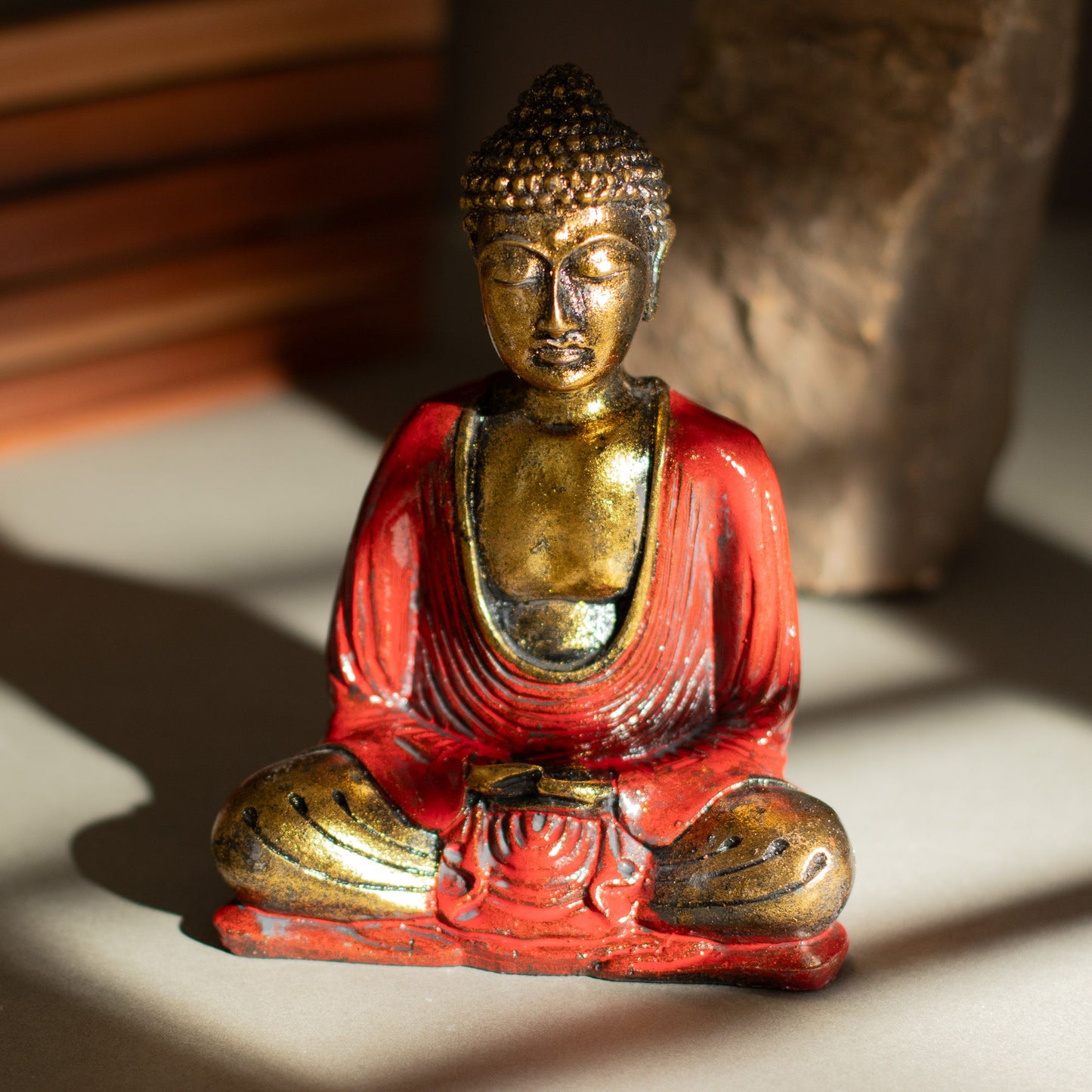 Red & Gold Buddha - Medium