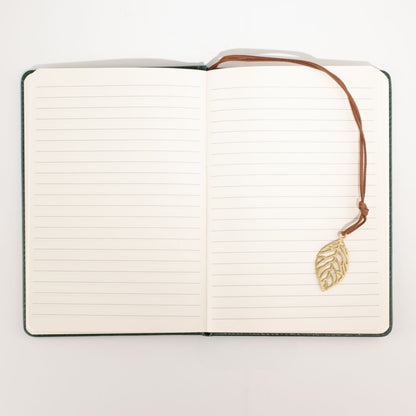 A5 Intention Note Book - LCD Wipe Screen - Green Leather Effect - 160 Pages