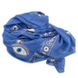 Nomad Sari Pareo – Rich Blue & Gold Evil Eye Print