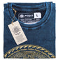 Nomad Sari Stonewashed Cotton T-Shirt – Chakra – Blue – Large