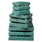 Wooden Storage Crates – Green Wash (Set of 3)