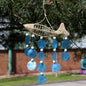 String Fish and Blue Capiz Drop