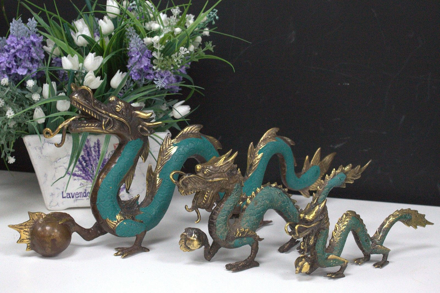 Fengshui - Medium Dragon with Ball - 27cm