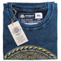 Nomad Sari Stonewashed Cotton T-Shirt – Chakra – Blue – XL
