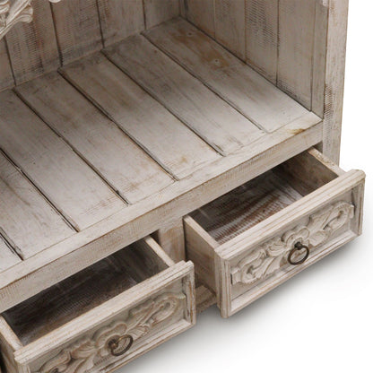 Albasia Bathroom Cabinet - White Wash