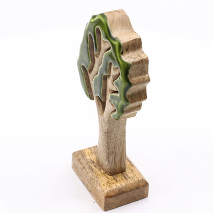 Lost in the Forrest - Single Tree 3D Wooden Decoration - 20x10cm