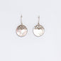 Shell & Silver Earrings - Classic Disc - MOP