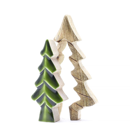 Lost in the Forrest - Small Tree in a Tree Wooden Decoration - 15x10cm