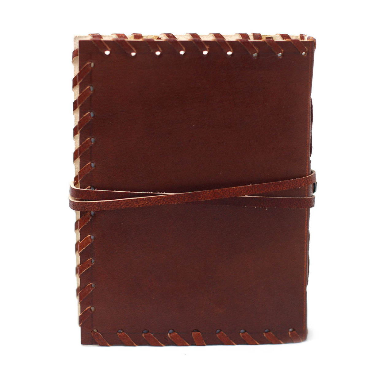 Leather Book of Thoughts with Wrap Notebook (15x10cm)