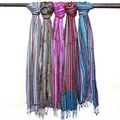 Indian Boho Scarves - 22x72in - Random Blues
