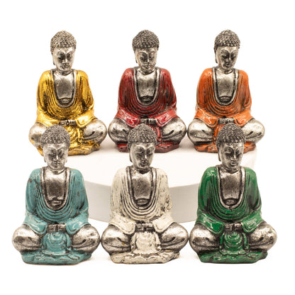 Silver Mini Buddha (Assorted Colours)