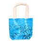 Tie-Dye Cotton Bag (6oz) - 38x42x12cm - Lotus Buddha - Blue - Natural Handle