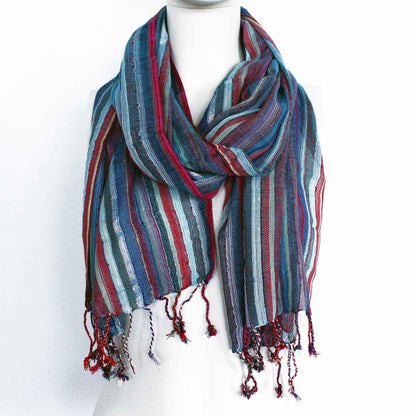 Indian Boho Scarves - 22x72in - Random Blues