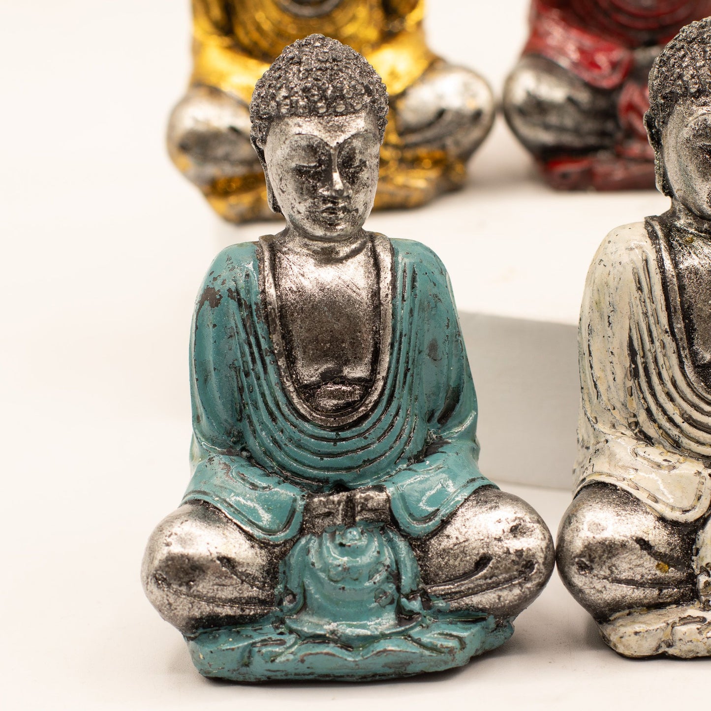 Silver Mini Buddha (Assorted Colours)
