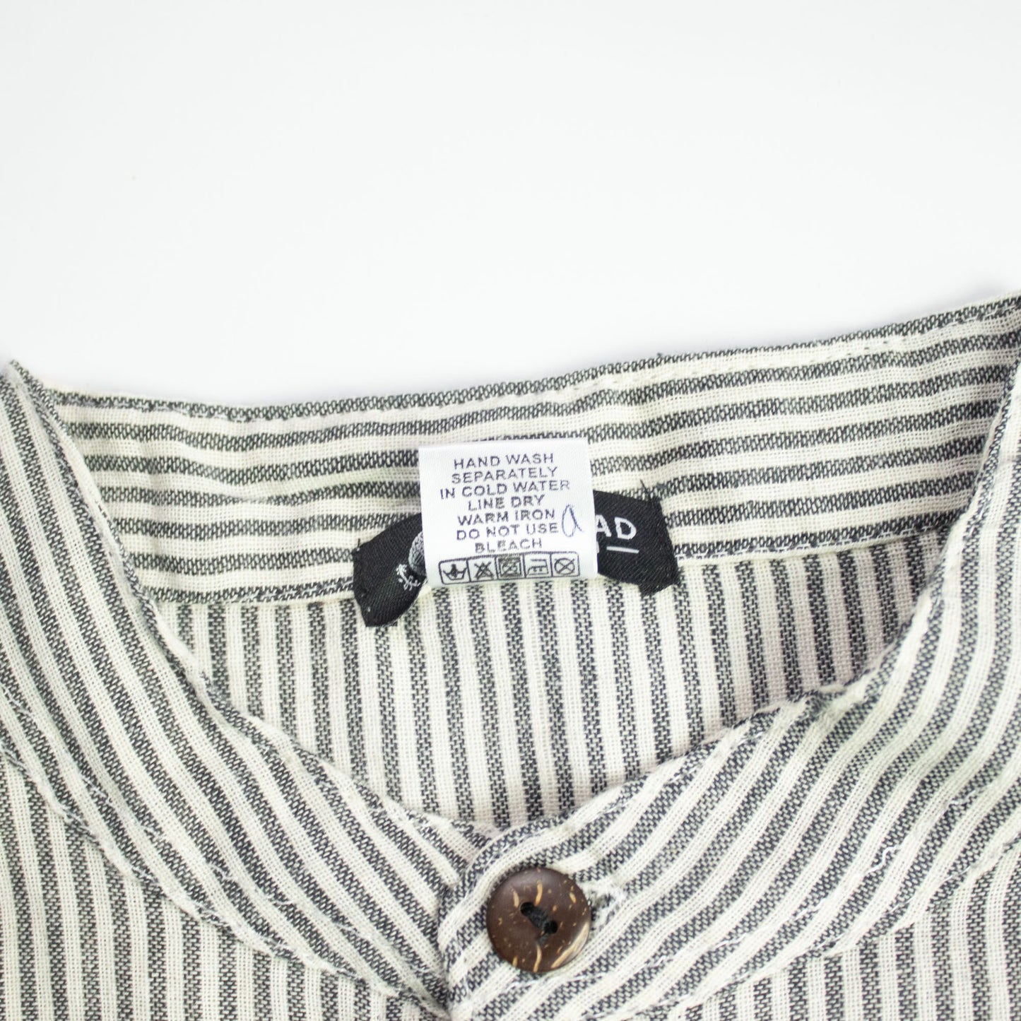 Nomad Sari Grandad Shirt - Grey Stone - Large
