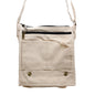 Cotton Canvas Messenger Bag - Natural and Soft Jute