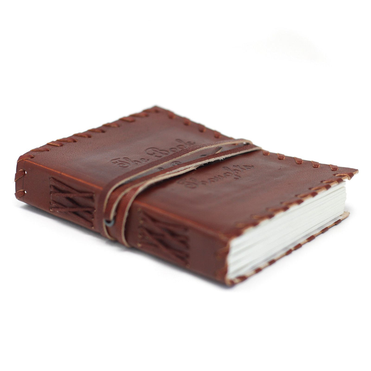 Leather Book of Thoughts with Wrap Notebook (15x10cm)