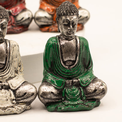 Silver Mini Buddha (Assorted Colours)