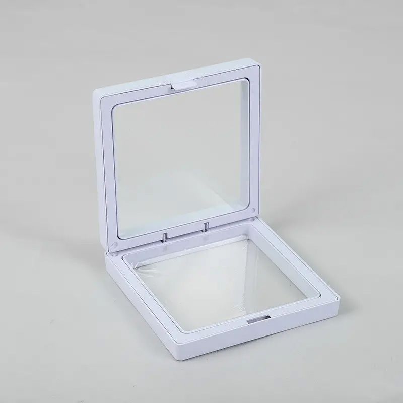 Large 3D Floating Frame Display 11x11cm - White